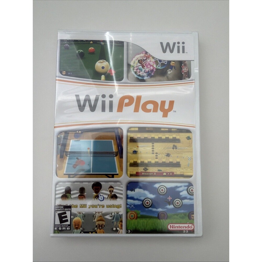 Wii Play (Nintendo Wii, 2007) Brand New Factory Sealed